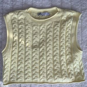 Zara cropped sweater vest